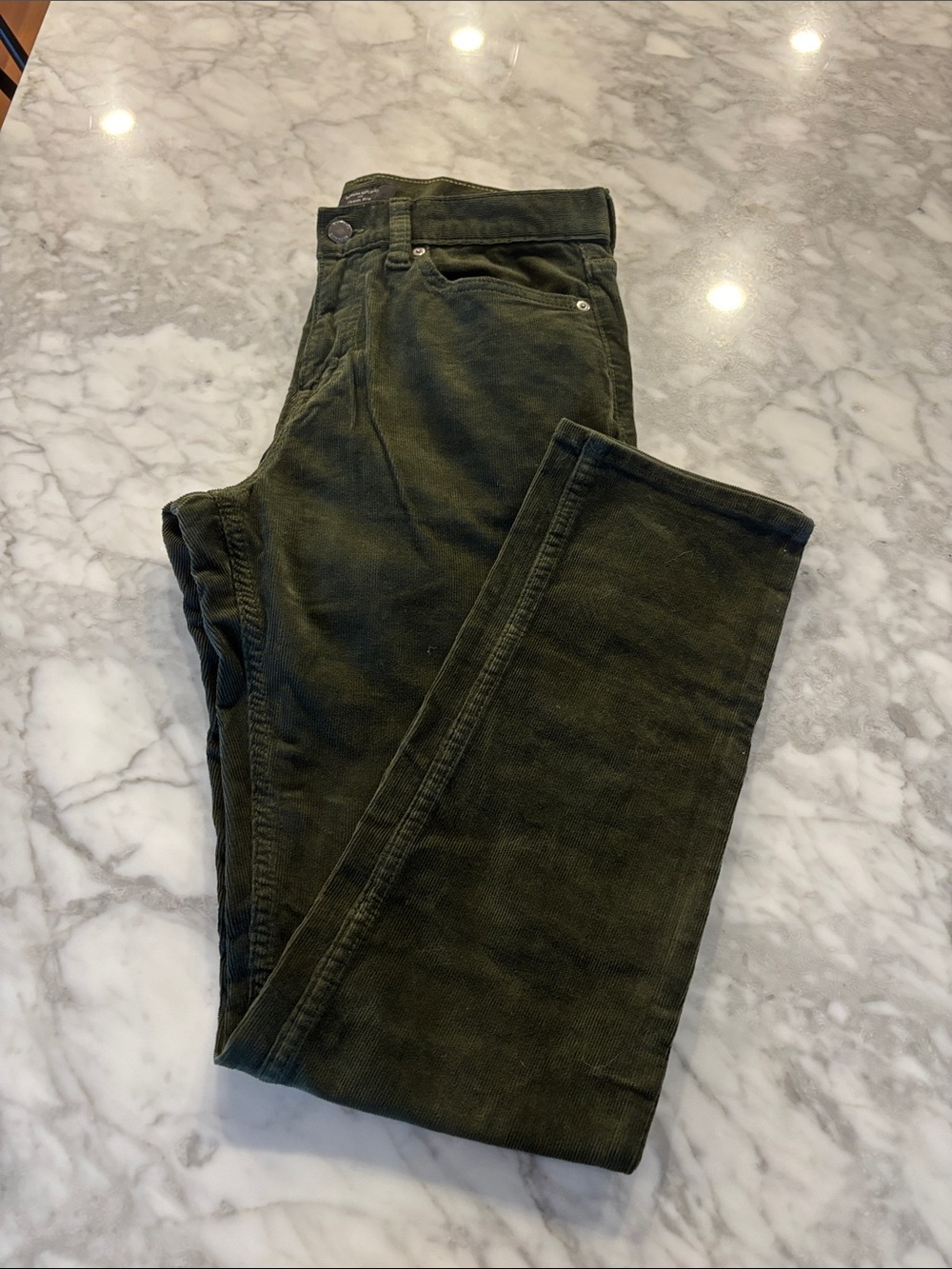 Banana Republic Men's Olive Corduroy Pants